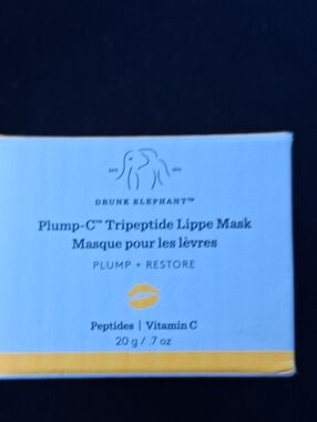BNIB Drunk Elephant Plump-C Tripeptide Lippe Mask 20G